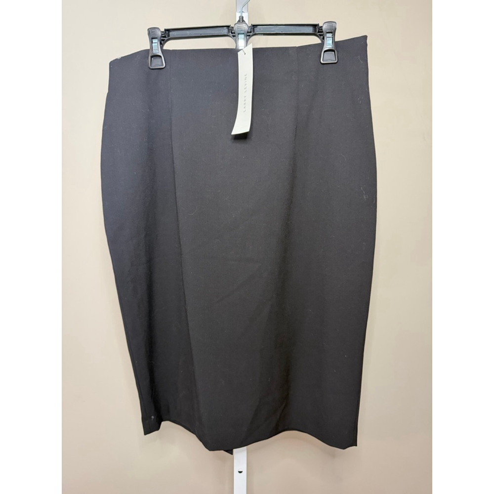 Women's LARRY LEVINE Black Pencil Skirt, Size 12